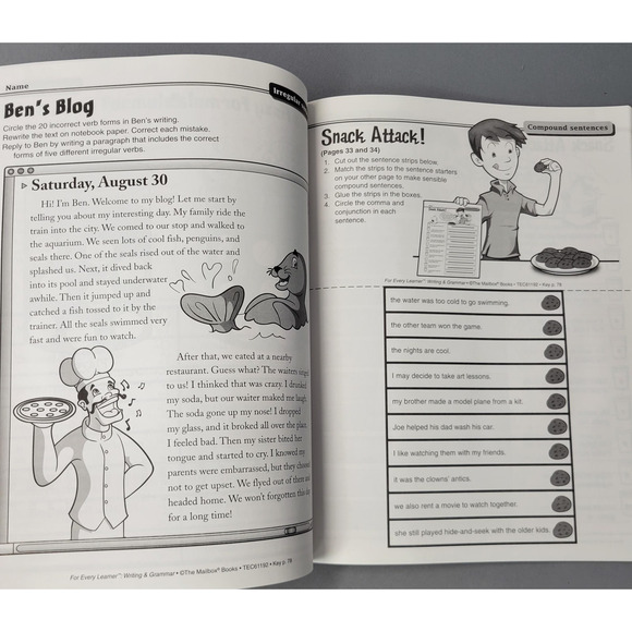 The Mailbox For Every Learner Writing & Grammar Grade 4 Workbook 2009 Softcover - Picture 5 of 16